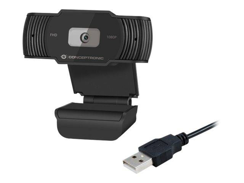 Conceptronic 1080p full HD webcam with microphone, , medium-null