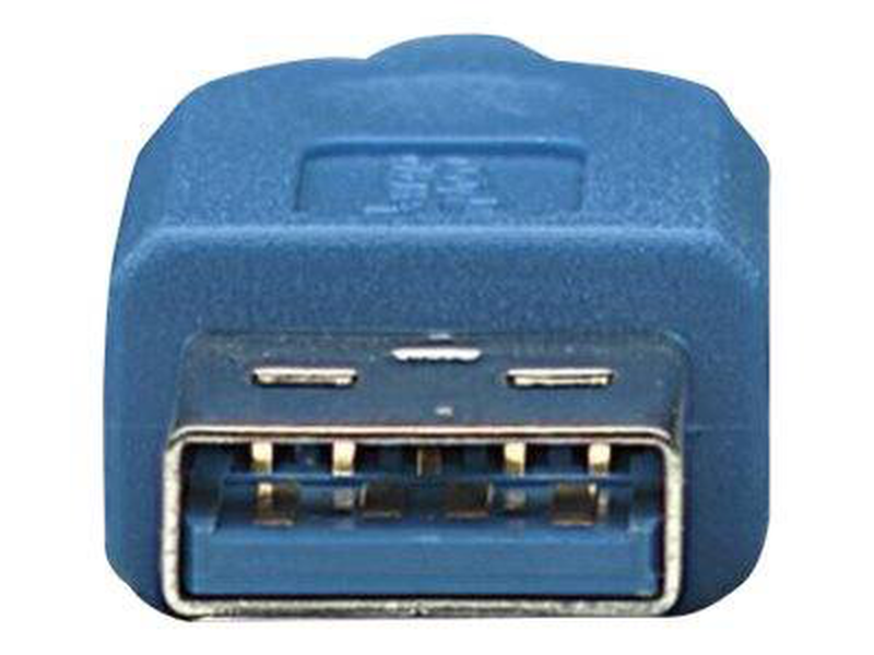 Techly icoc mUSB3-a-020 / USB cable / micro-USB type b (m) to USB type a (m) / USB 3.0 / 300 v / 2 m / booted, molded / blue-null