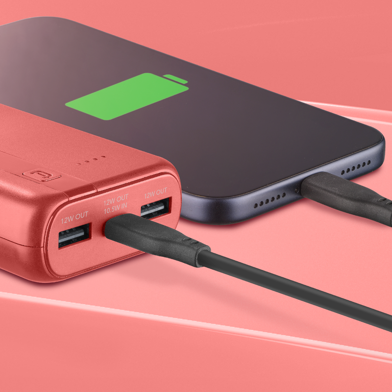 Cellularline essential power bank 10000mAh 12w &mu;&epsilon; 3 &theta;ύ&rho;&epsilon;&sigmaf;-null