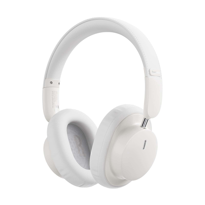 Baseus bowie d03 on-ear wireless headphones bluetooth/USB-c white, White, medium