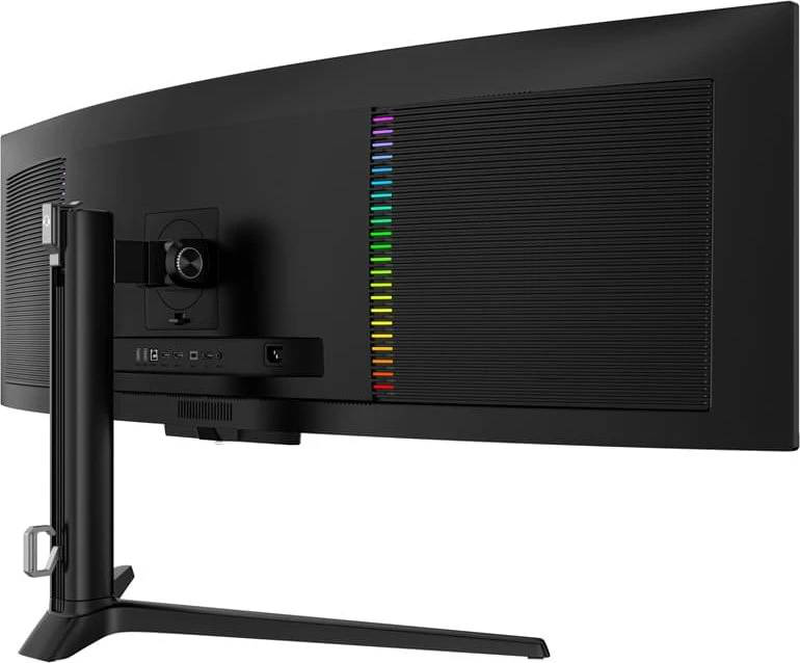 Lc-power lc-m49qco 49" qd-OLED dqhd 5120x1440 144hz curved gaming monitor hdr true black 400 USB-c 90w kvm black-null