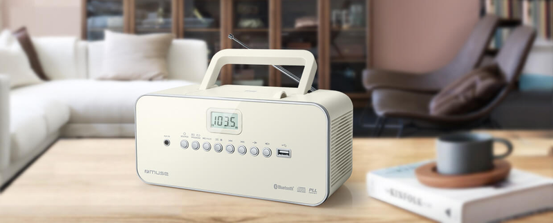 M-30 btnportable bluetooth radio cd/mp3 player with USB, , medium-null