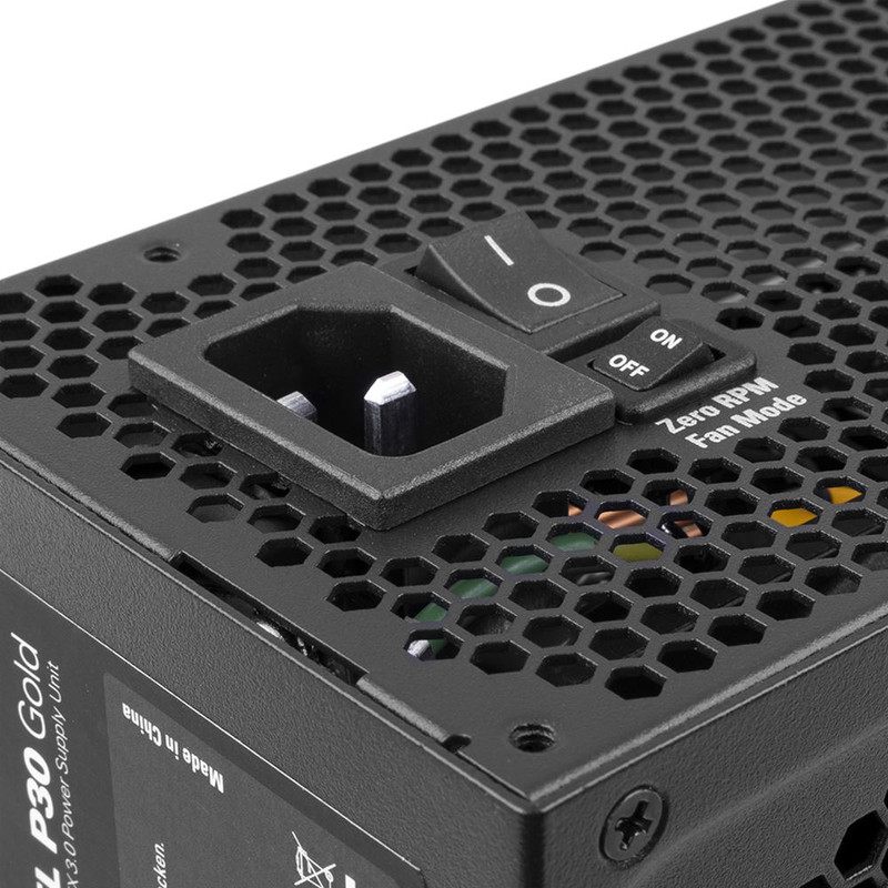 Sharkoon rebel p30 gold 1300w atx 3.0 fully modular power supply 80 plus gold pcie 5.0 12vhpwr black-null