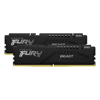 16GB (2x8GB) ddr5 5200mhz kingston fury beast memory kit black (kf552c40bbk2-16), , medium