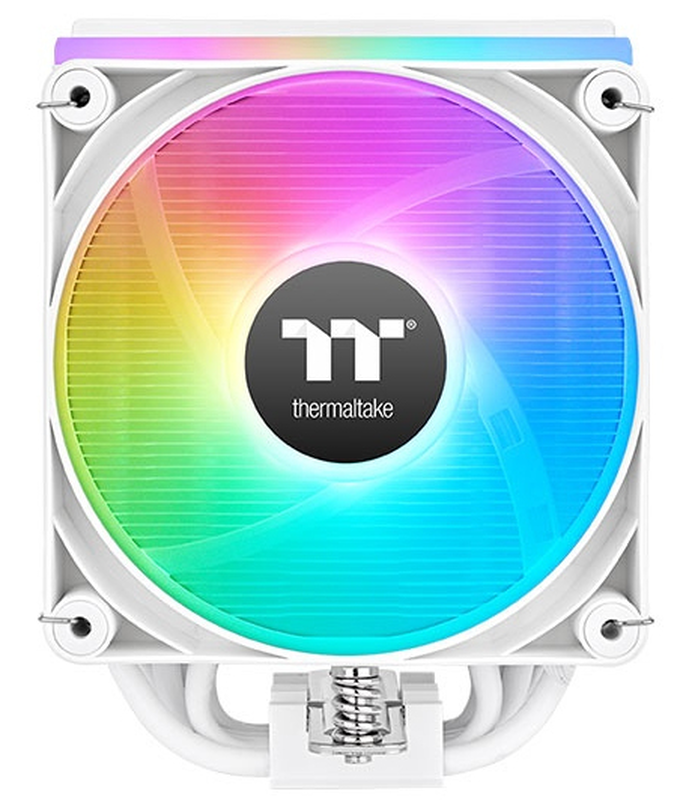 Thermaltake astria 400 argb cl-p138 single-tower CPU cooler 230w tdp 6 heatpipes 120mm pwm fan 27 led white-null