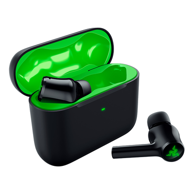 Razer hammerhead hyperspeed xbox licensed wireless gaming earbuds  anc rgb tws, Black, medium