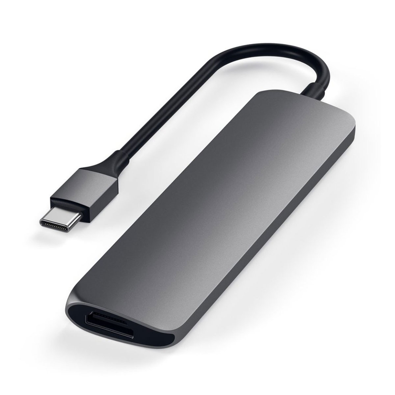 Slim aluminum Type-C multi-port 4k, , medium-null