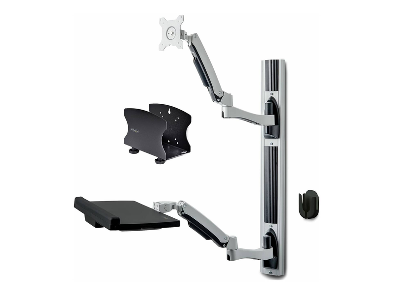 Startech.com wall mount workstation | black | 88 cm x 54.8 cm x 15.6 cm, , medium-null