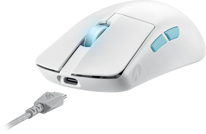Asus rog harpe ace aim lab edition white wireless gaming mouse 36k dpi 54g, , medium-null