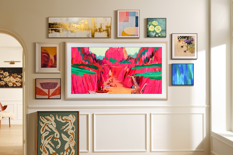 Samsung smart TV 85" 4k QLED the frame, , medium-null