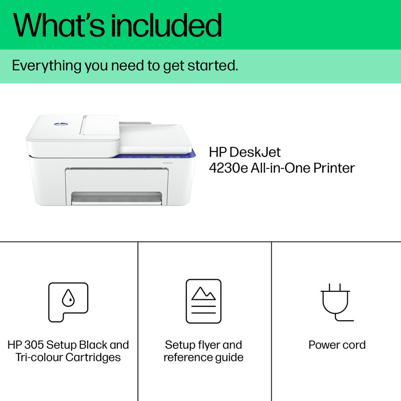 Hp deskjet 4230e all in one inkjet with hp+ printer ( 60k30b ), , medium-null