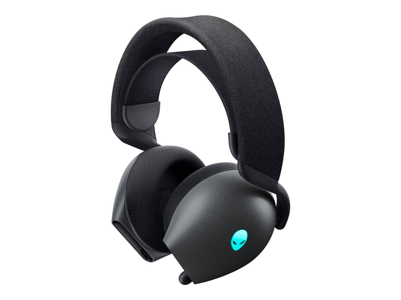 Alienware aw725h tri-mode wireless gaming headset 40mm hi-res drivers dolby atmos ai mic alienfx rgb dark grey-null