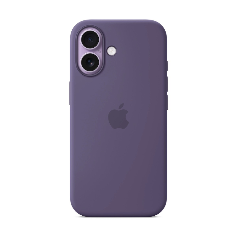 iPhone 17 silicone case with MagSafe purple fog-null
