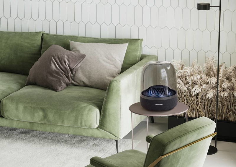 Harman kardon aura studio 4 bluetooth speaker with ambient lighting-null