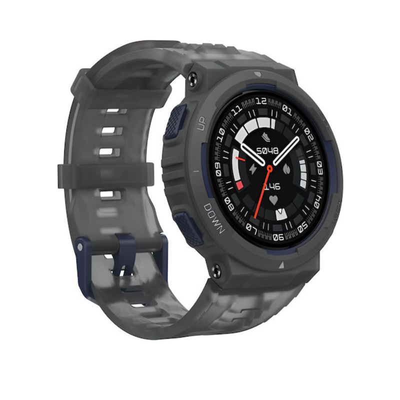 Amazfit active edge 46mm waterproof smartwatch with heart rate monitor (midnight pulse), , medium-null