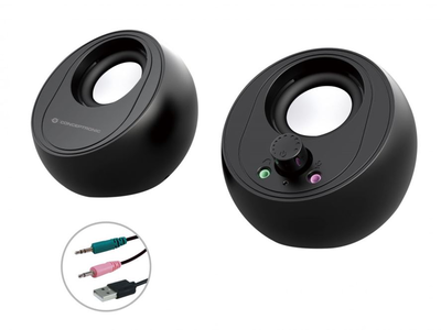Conceptronic 2 channel computer speaker with bluetooth, , medium