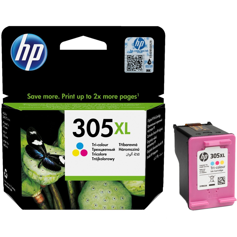 Hp original 305xl high capacity tri-color, , medium-null