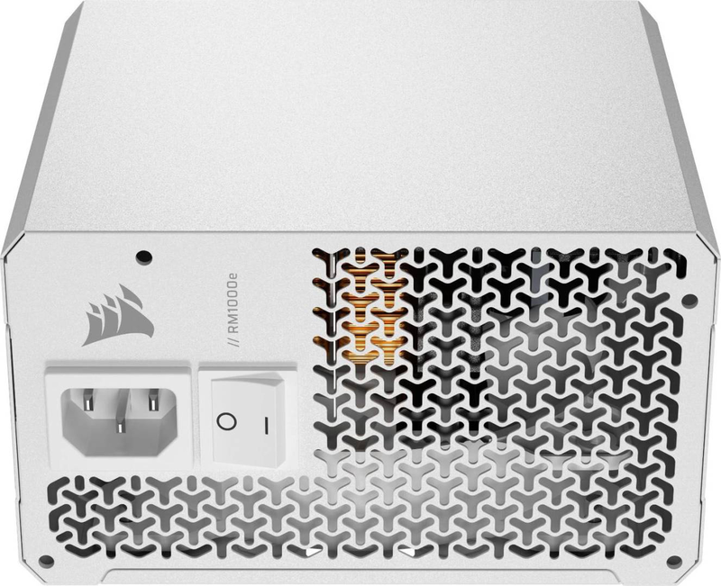 Corsair rm1000e rme series 1000w atx 3.1 psu 80+ gold cybenetics gold fully modular pcie 5.1 12v-2x6 white-null