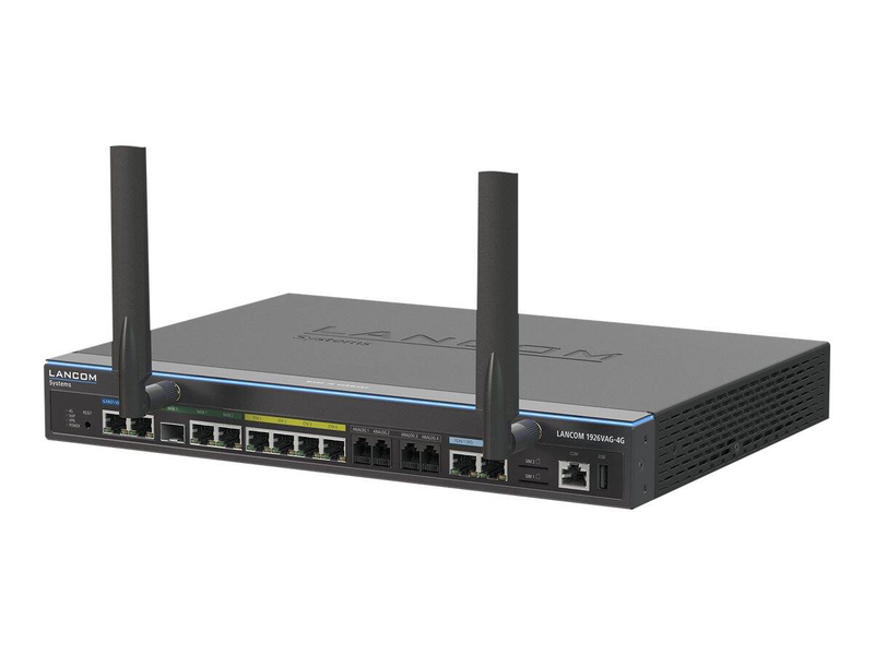 Lancom 1926vag-4G vpn router dual vdsl super vectoring g.fast sfp dual-sim lte 4-port gbe isdn voip sd-wan-null