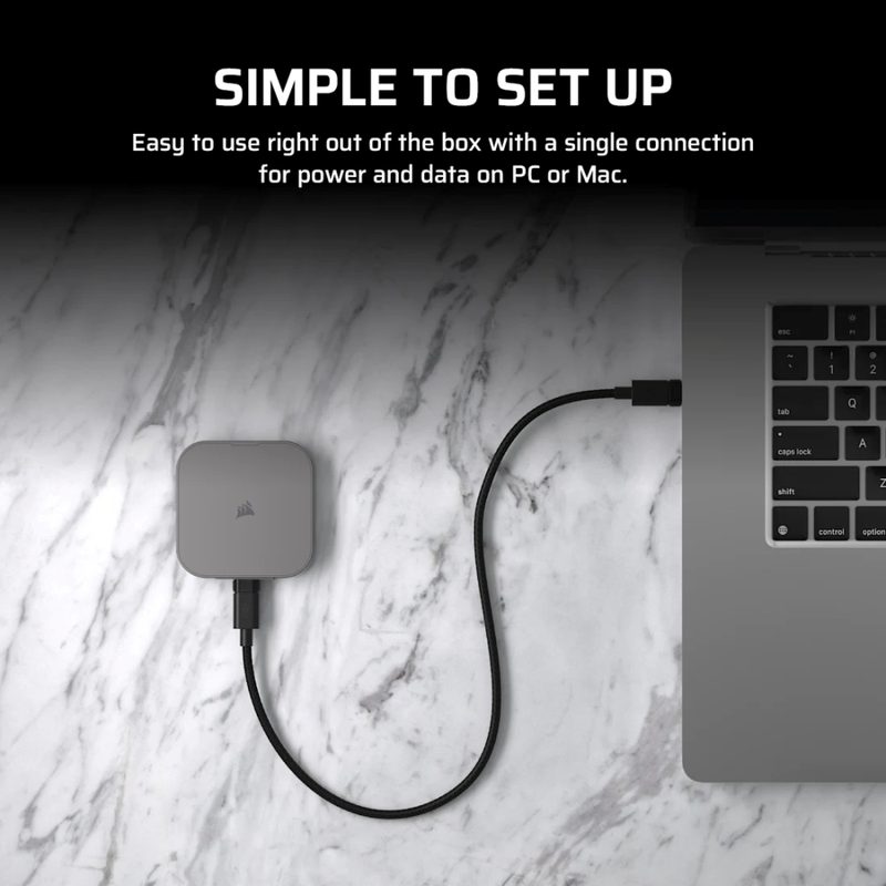 Corsair ex400u 2TB USB4 external ssd (cssd-ex400u2TB)-null