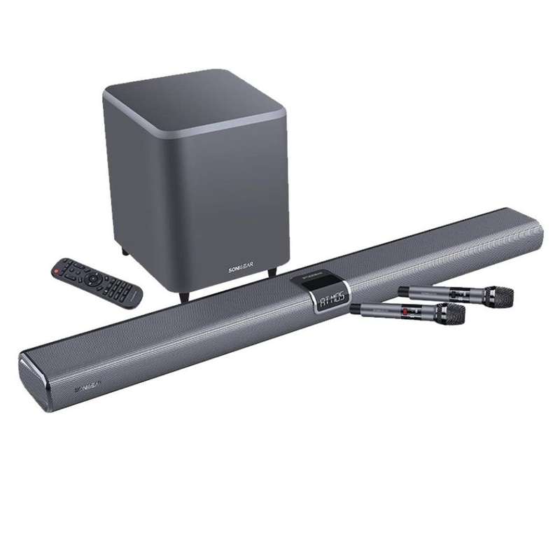 Sonicgear studiobar 3000 soundbar 700w 5.1.2 dolby atmos &mu;&epsilon; &alpha;&sigma;ύ&rho;&mu;&alpha;&tau;&omicron; subwoofer & &delta;ύ&omicron; uhf &mu;&iota;&kappa;&rho;ό&phi;&omega;&nu;&alpha;, , medium-null