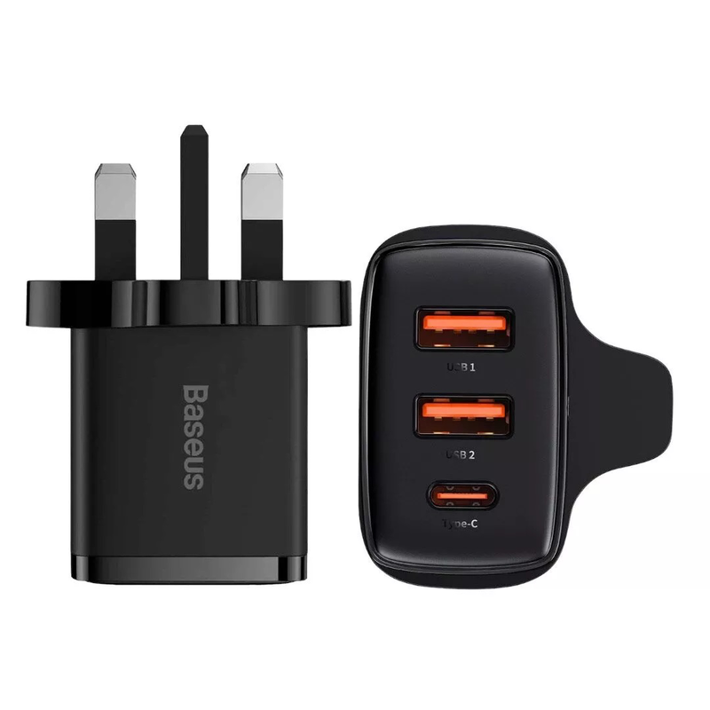 Baseus wall charger 20w USB-c uk - white-null