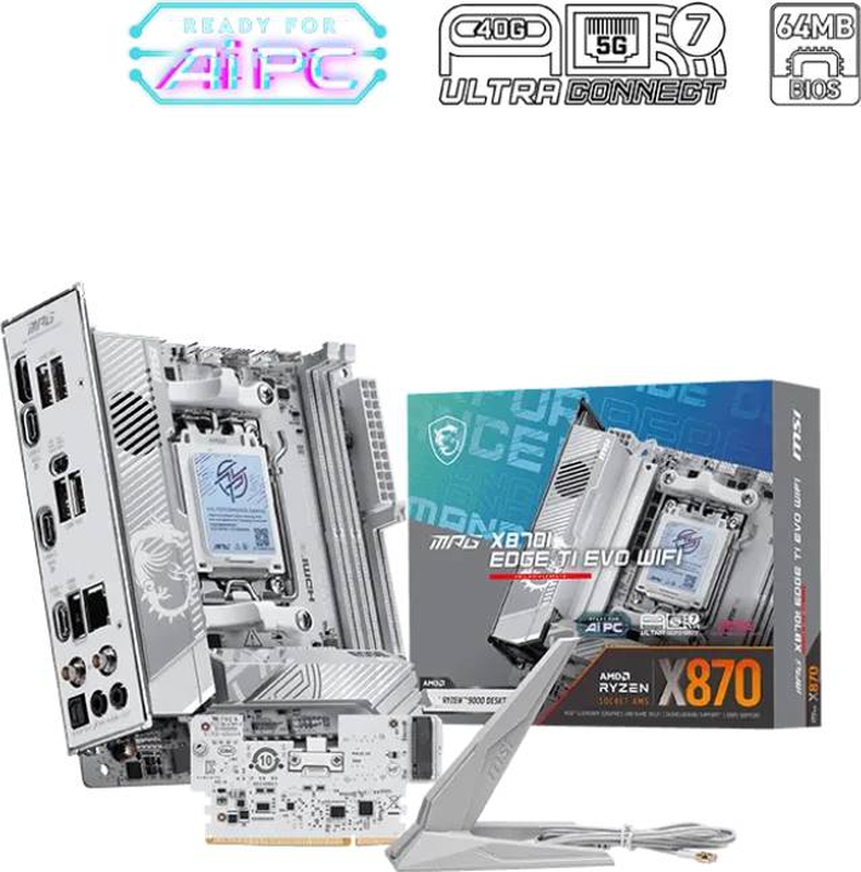 Msi mpg x870i edge ti evo Wi-Fi am5 mini itx motherboard, , medium-null