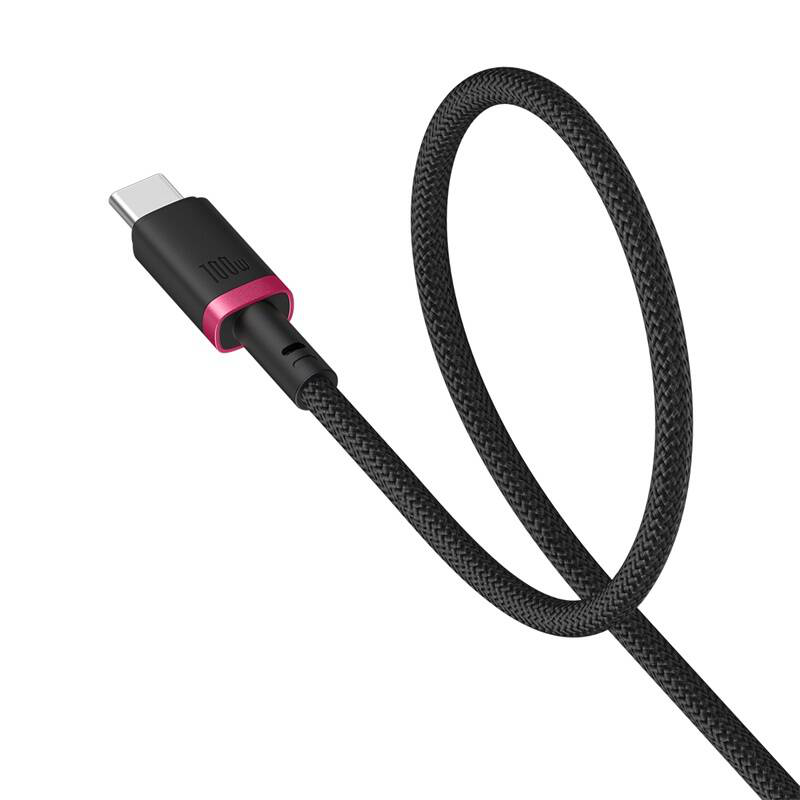 Baseus cable USB-c to USB-c dura braided 1.0m 100w black+red, , medium-null