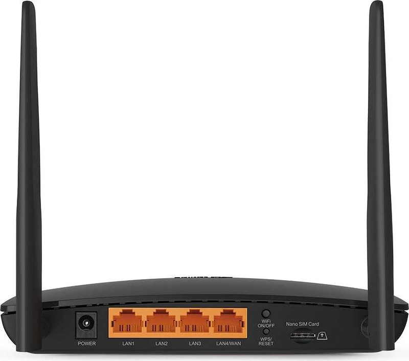 Tp-link tl-mr6400 4G lte wireless n300 router sim card slot 4-port fast ethernet black-null
