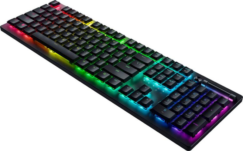 Razer deathstalker v2 pro low-profile rgb gaming wireless keyboard 40 hr battery linear red optical switches-null