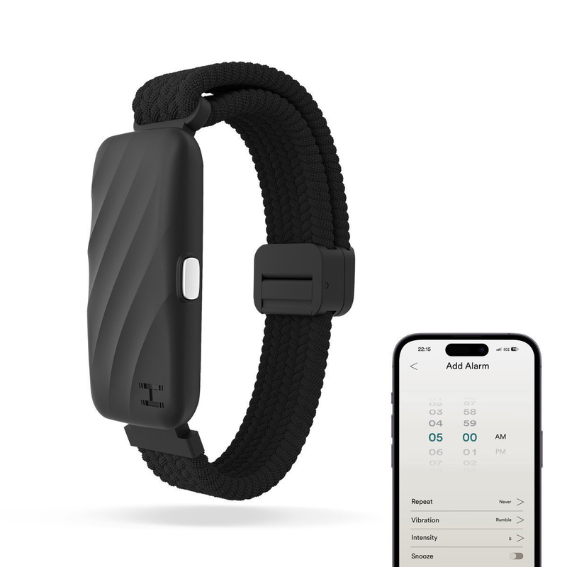 Homedics wakeband vibrating alarm wristband black ss-wb100bk-ww, , medium-null