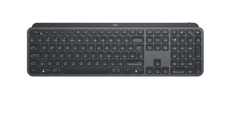 Logitech mx keys - keyboard - backlit - bluetooth, 2.4 GHz - qwerty - italian - graphite, , medium-null