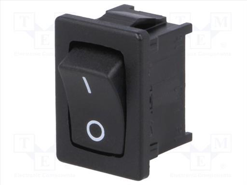 Rocker switch off-on 10a/250vac black, , medium-null