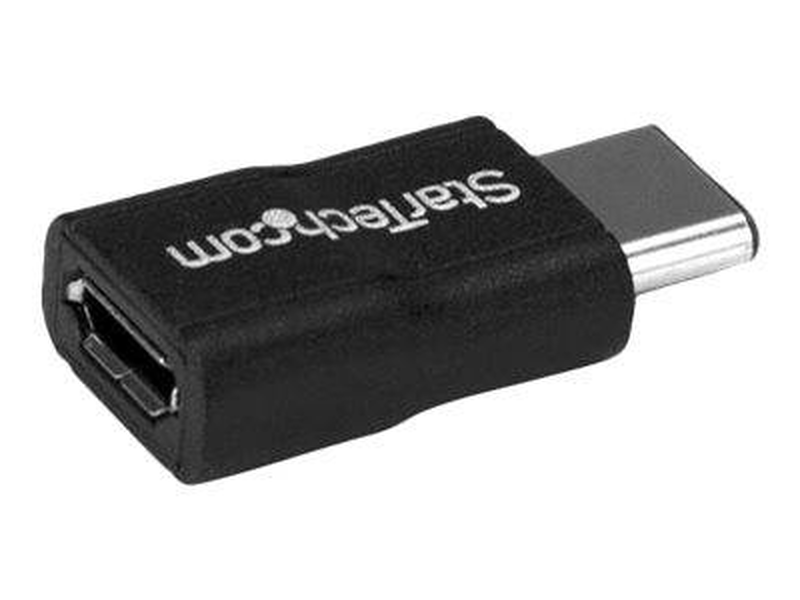 Startech.com USB c to USB micro b / USB type c to USB m / f / USB 2.0 / USB c connector / USB-c to USB micro b adapter (USB2cubadp) / USB adapter / USB-c (m) to micro-USB type b (f) / USB 2.0 / black, , medium-null