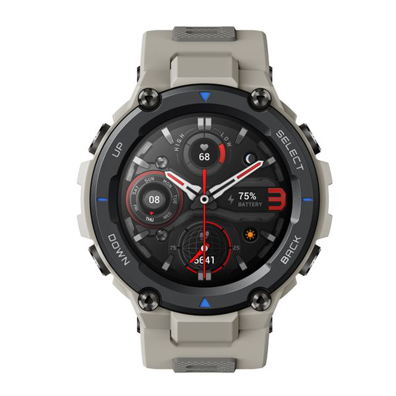 Xiaomi amazfit smart watch t-rex pro 48mm desert grey image number null