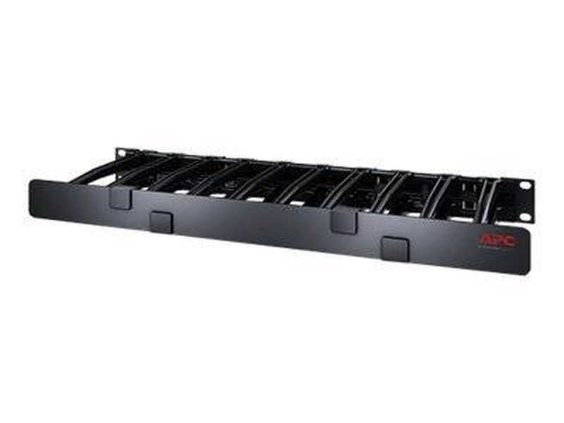 Apc horizontal cable manager single-sided with cover / rack cable management panel with cover / black / 1u / for p/n: smc1000i-2uc, smc1500i-2uc, smc1500ic, srt1000rmxli, srt1000rmxli-nc, srt5krmxlw-hw, , medium-null