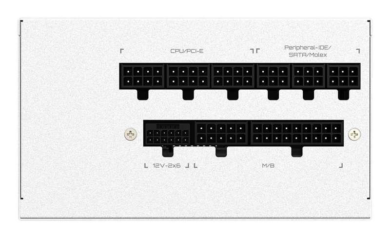 Gigabyte ud850gm pg5 v2 ice 850w atx 3.1 psu 80+ gold fully modular pcie 5.1 native 12v-2x6 white-null