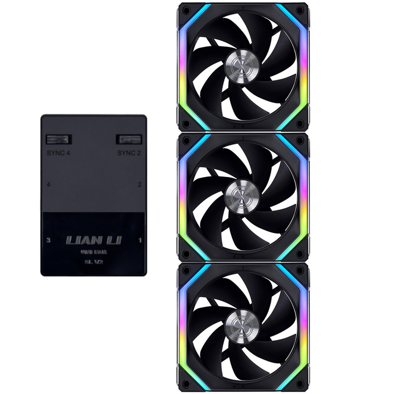 Lian li uni fan sl v2 triple (3pcs) with controller-null