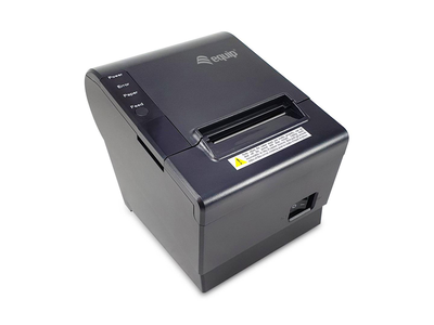 Equip 351001 58mm thermal pos receipt printer 203dpi 85mm/s auto cutter USB ethernet cash drawer esc/pos black, Black, medium