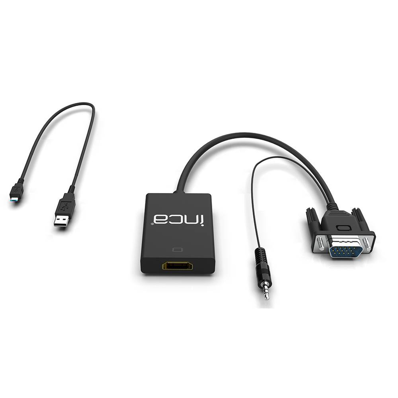 Inca ivth-02 / 0.2 m / HDMI type a (standard) / vga (d-sub) / male / male / white / vga/HDMI / m/f / 0.2 m, , medium-null