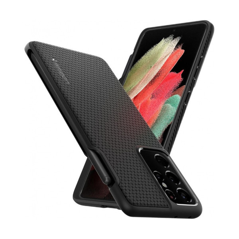 Spigen liquid Air pen samsung galaxy s21 ultra matte black, , medium-null
