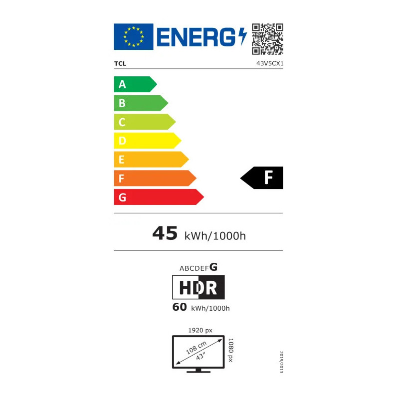 Product image: Tcl 43'' v5c / FHD QLED TV new2025, , medium-null