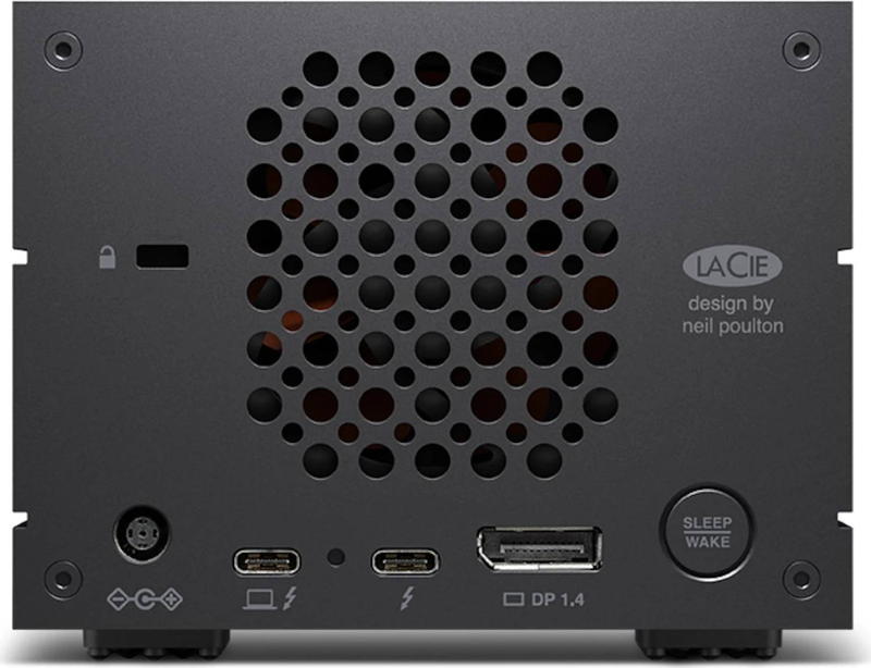 Lacie 2big dock stlg32000400 32TB 2-bay thunderbolt 3 raid das, USB 3.2 Gen 2, card readers, displayport-null