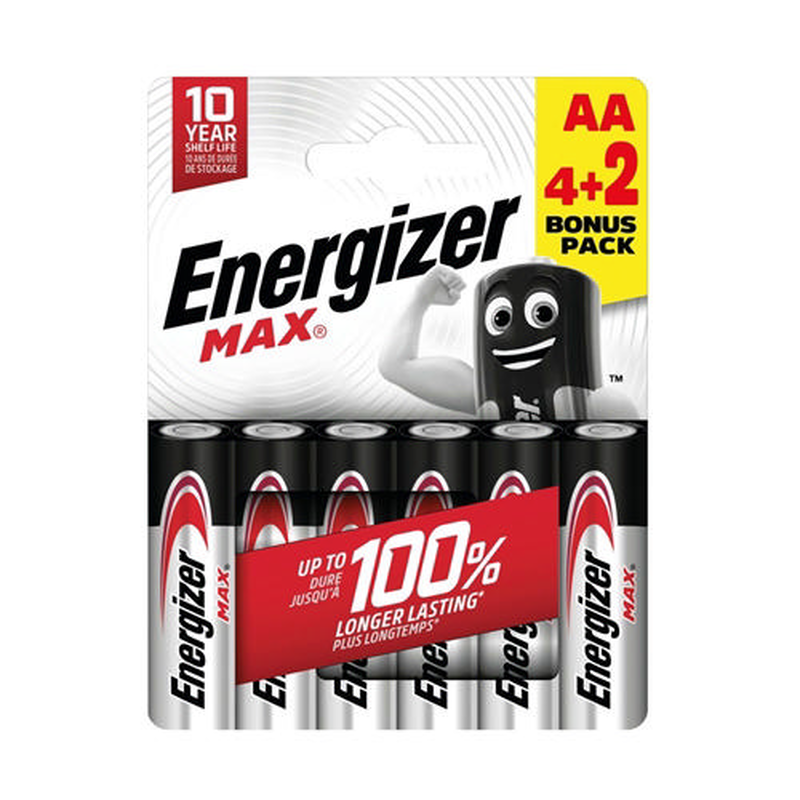 Energizer max 6aa 4+2free(6ps), , medium-null