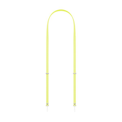 Crossbody strap neon yellow, Yellow, medium