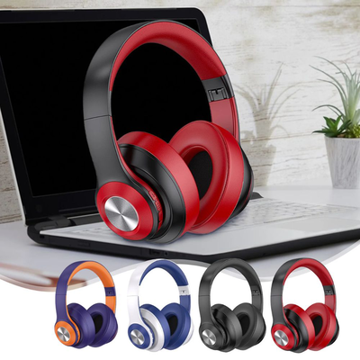 Dmtrade green lyca over ear wireless headphones bluetooth with 6-8 operating hrs red/black, , medium