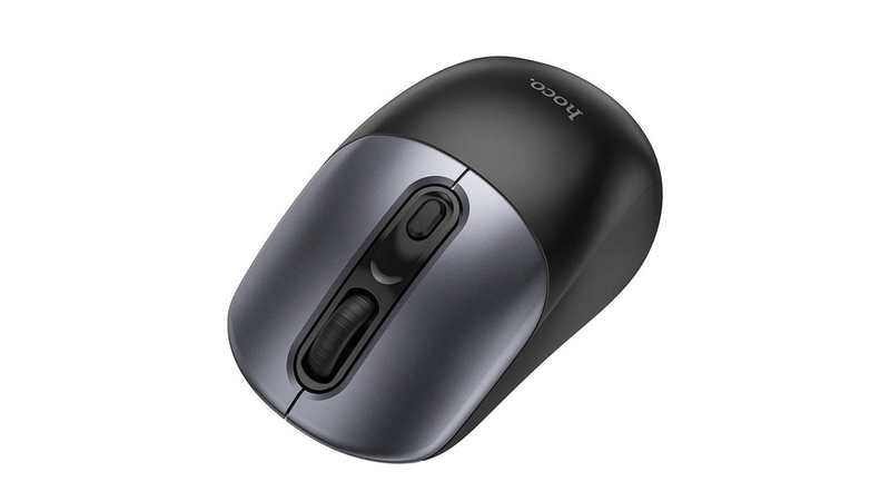 Hoco wireless computer mouse 2.4G gm28 black metal gray, , medium-null