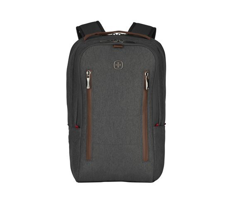 Wenger, city upgrade, 16" laptop backpack w/ cross body day bag, grey, , medium-null