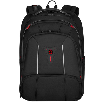 Wenger, carbon pro, business backpack with 15.6" laptop sleeve and tablet pocket, black