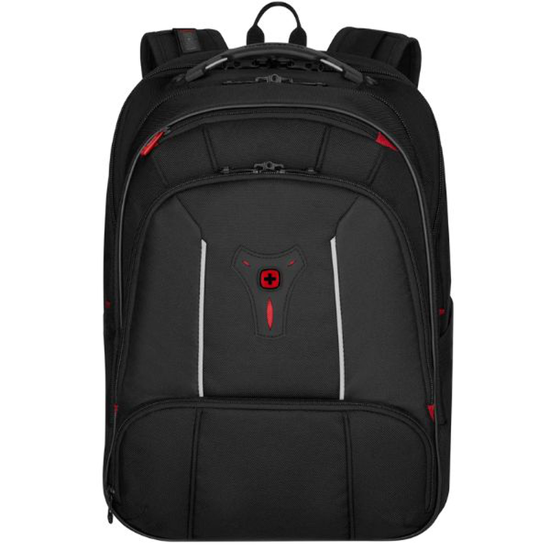 Wenger, carbon pro, business backpack with 15.6" laptop sleeve and tablet pocket, black, , medium image number null